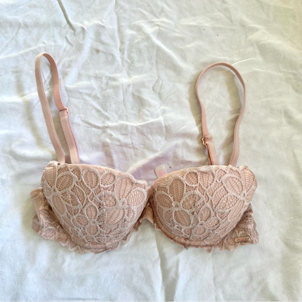 PINK Lace Bra